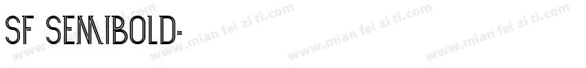 SF Semibold字体转换